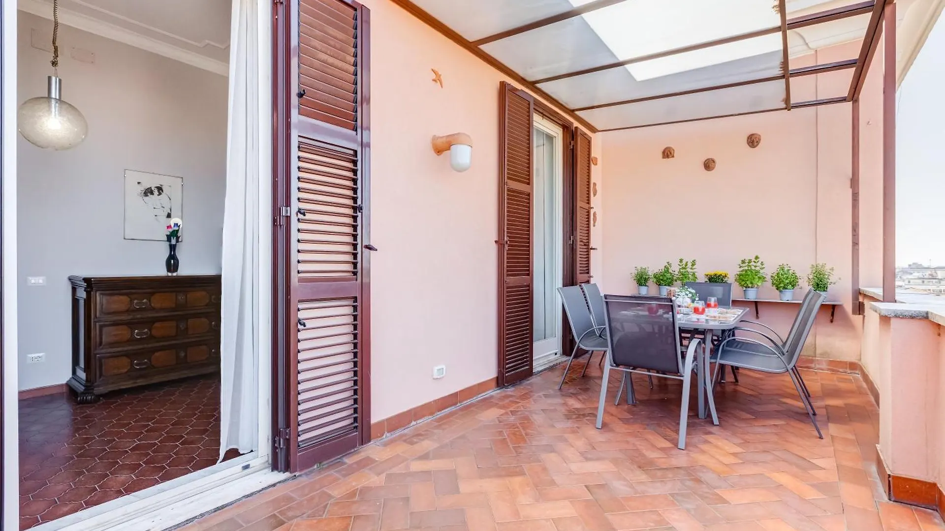 Apartment Ferienwohnung Terrace With A View Of Rom Italien