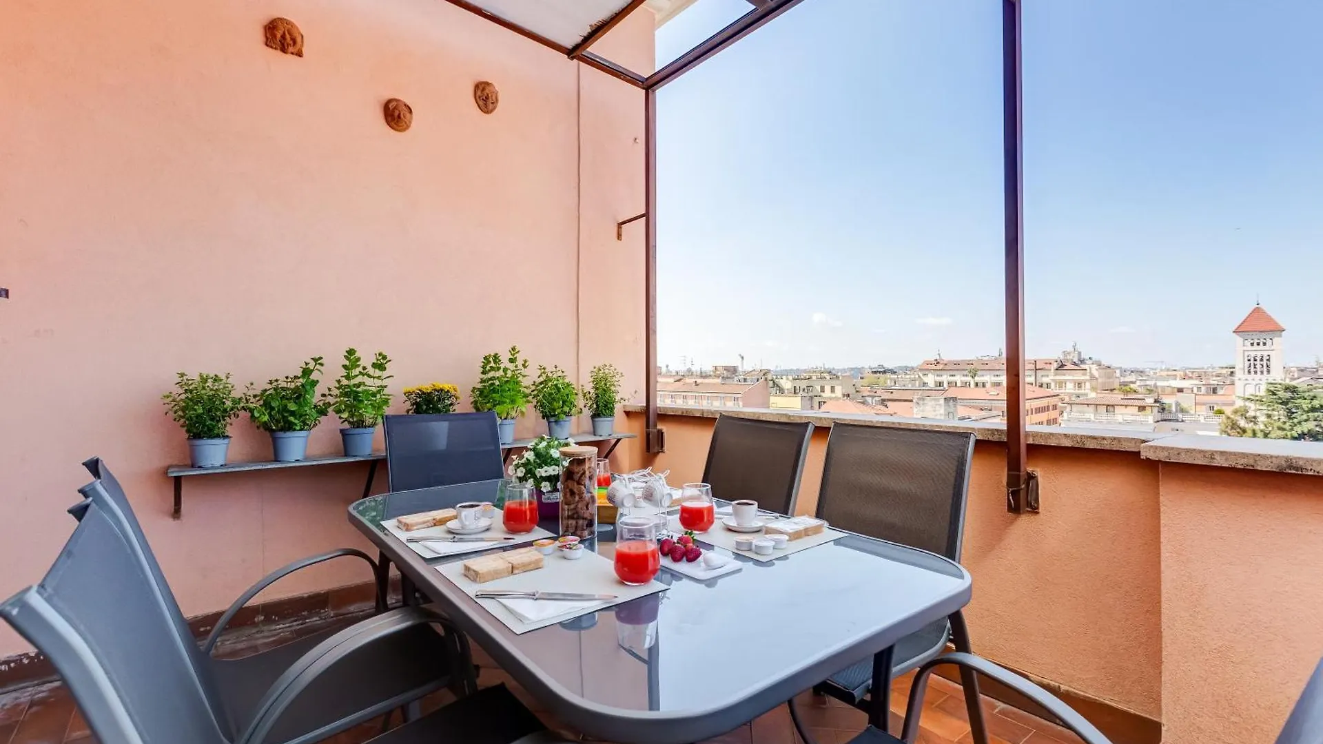 Apartment Ferienwohnung Terrace With A View Of Rom Italien
