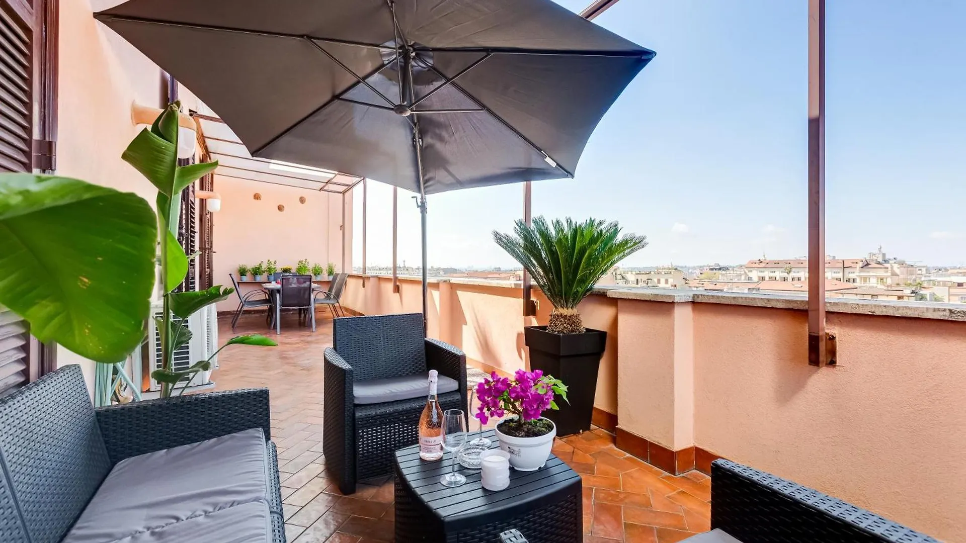 Terrace With A View Of Rome location